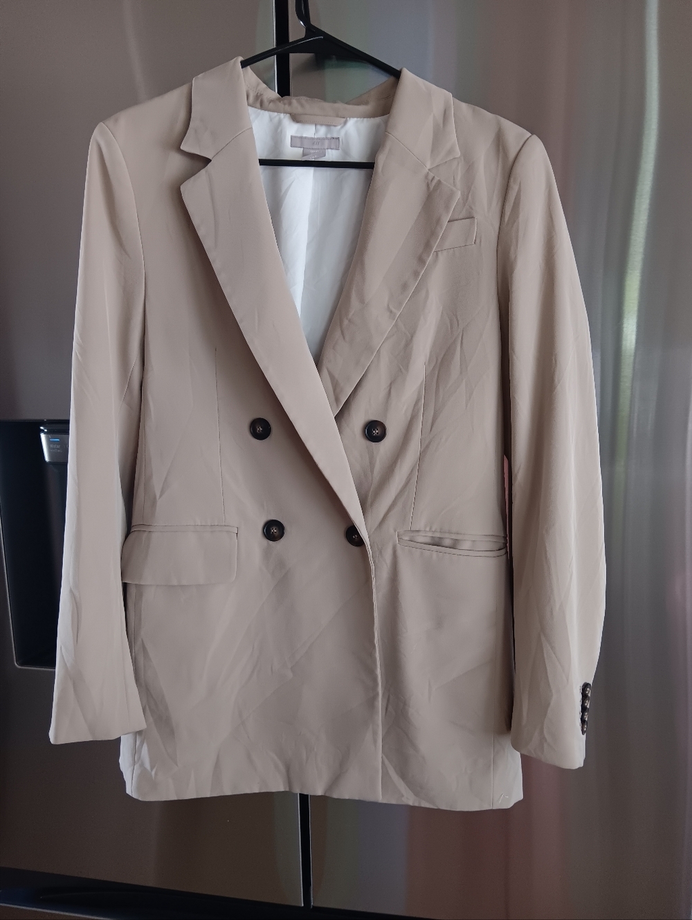 H&M Light Beige Blazer with Neutral Tone